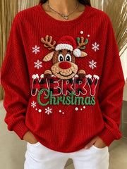 Casual Text Letters Crew Neck Long Sleeve Sweatshirt