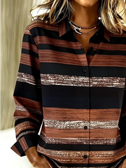 Vintage Casual Shirt Collar Loose Shirt