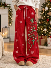 Women Christmas Long Pants Casual Spring/Fall Trousers