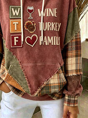 Casual Turkey Hoodie Long Sleeve Hoodie