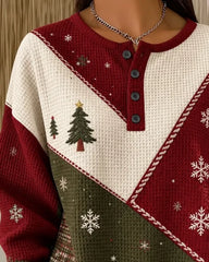 Casual Regular Fit Christmas Sweatshirt