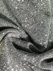 Plain Glitter Mid-long Loose Jacket