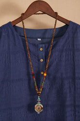 Vintage Handmade Buddha Beads Long Necklace