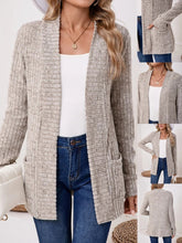 Vintage Plain Long Sleeve Comfy Knit Cardigan