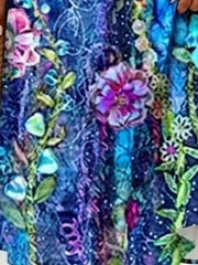 Women V Neck Short Sleeve Floral Print Regular Fit A-Line Midi Dress