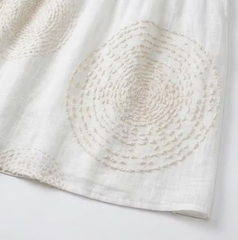 Embroidered casual dress for women
