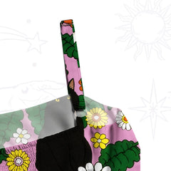 Daisy Cat? Garden Wide Straps Maxi Dress