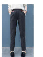 Plain Wool Comfy Pants
