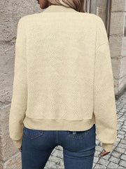 Plain Regular Long Sleeve Micro-elasticity Casual Loose Jacket