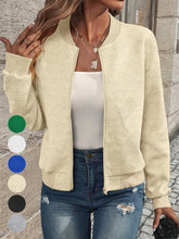 Plain Regular Long Sleeve Micro-elasticity Casual Loose Jacket