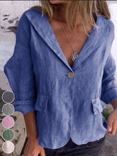 Casual Plain Lapel Collar Semi Formal Jacket