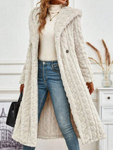 Solid Hoodie Long Sleeve Teddy Jacket