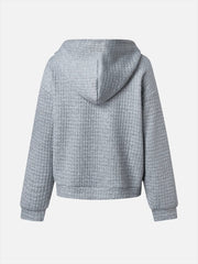 Plain Zipper Hoodie Casual Jacket