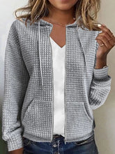 Plain Zipper Hoodie Casual Jacket