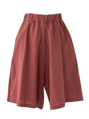 Cotton Plain Cotton Casual Straight Pants