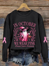 Halloween Crew Neck Long Sleeve Sweatshirt