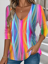 Party Elegant Retro V-neck Long Sleeve Tops
