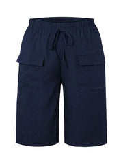 Mid Waist Fit Plain Straight Pants
