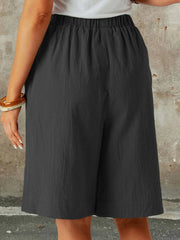 Casual Loose Fit Elegant Plain Pants