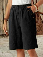 Casual Loose Fit Elegant Plain Pants