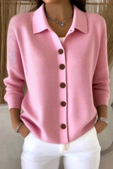 Women Casual Plain Long Sleeve Comfy Cardigan