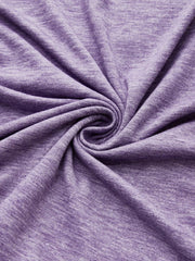 Solid Color V-neck Vacation Short Sleeves T-shirt