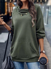 Plain Loose Hoodie Casual Sweatshirt