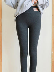 Solid Color Loose Casual Warm Leggings