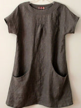 Plain Pockets Round Neck Short Sleeves Blouse