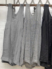 Solid Color Casual Loose Sleeveless Vest Top