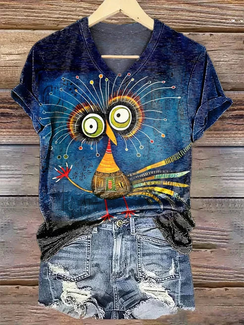 Casual Vintage Inspired  Crew Neck Short Sleeve Everyday T?Shirt