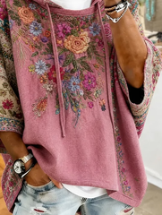 Casual Hoodie Floral Hoodie Printing