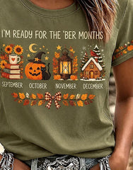 Casual Floral Crew Neck Short Sleeve T-shirt