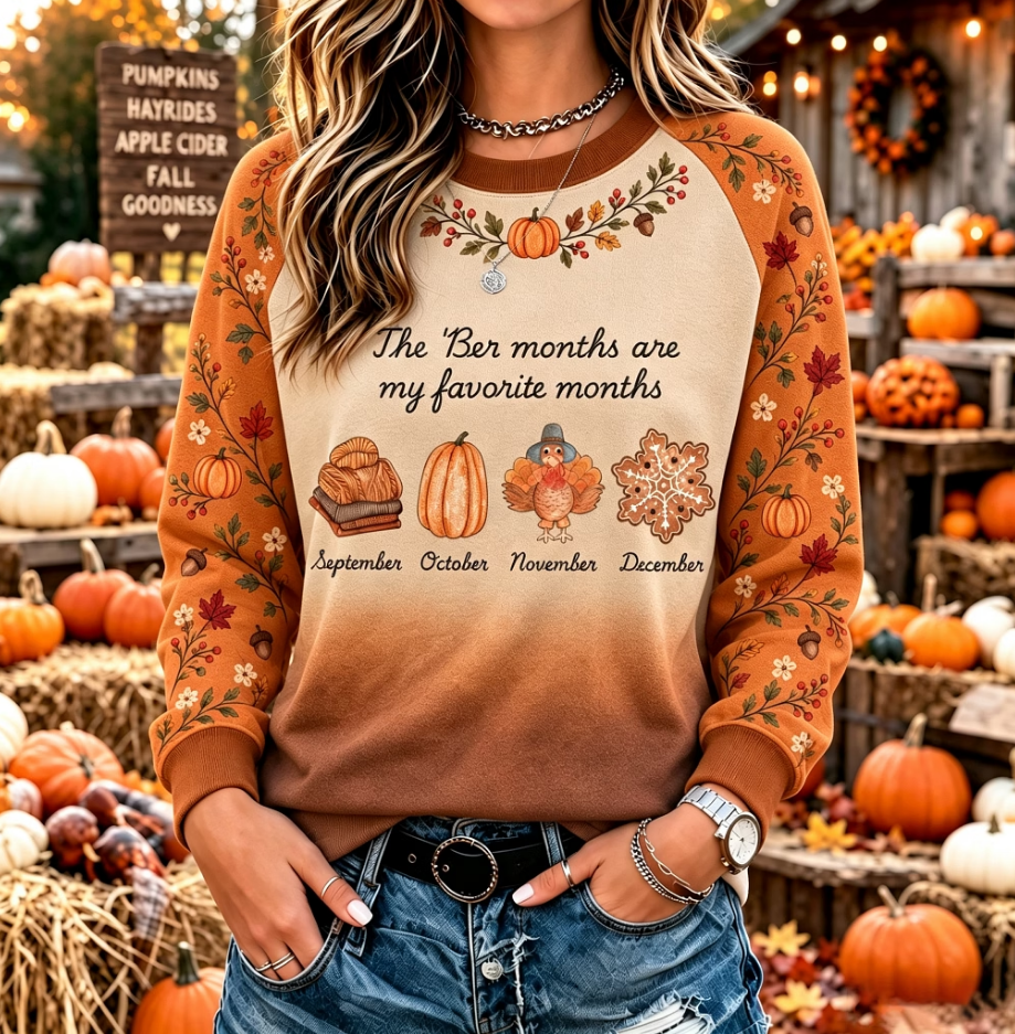 Women's Vintage Halloween Fall Heart In Skeleton Print Crew Neck Long Sleeve Sweatshirt