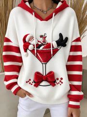 Casual Striped Hoodie Long Sleeve Hoodie