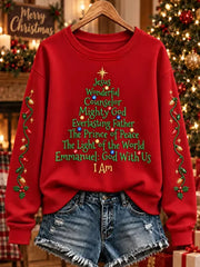 Casual Text Letters Crew Neck Long Sleeve Sweatshirt