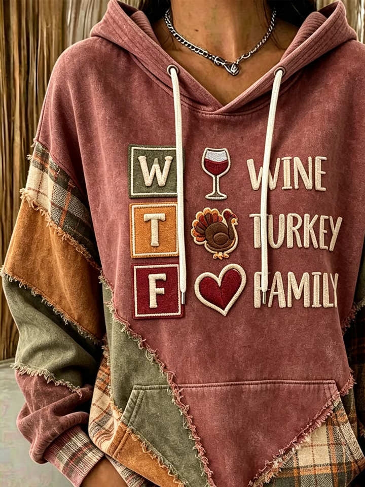Casual Turkey Hoodie Long Sleeve Hoodie