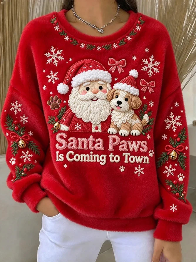 Casual Text Letters Crew Neck Long Sleeve Sweatshirt