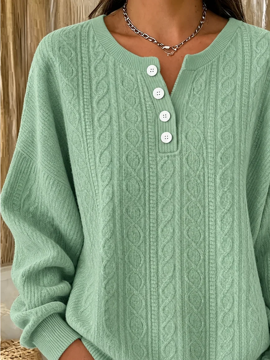 Casual Simple Abstract Crew Neck Long Sleeve Sweatshirt