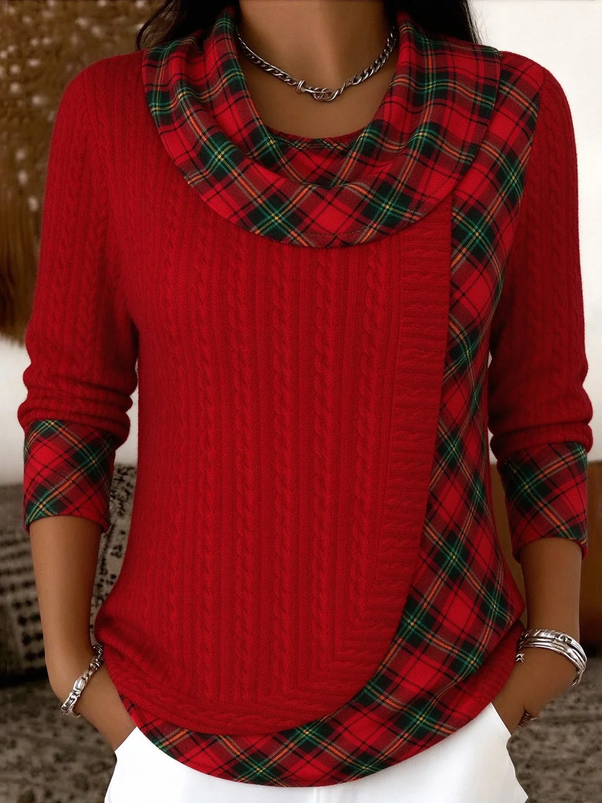 Women Plain Long Sleeve Comfy Casual Sweater