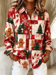 Women's Fun Playful Christmas Shirt