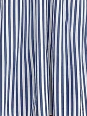 Women V Neck Half Sleeve Striped Loose A-Line casual Maxi Dress