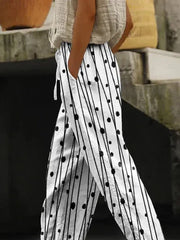 Women Abstract Long Pants Casual Spring/Fall Trousers