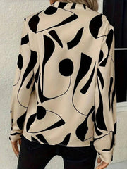 Classic Vintage Printed Blouse