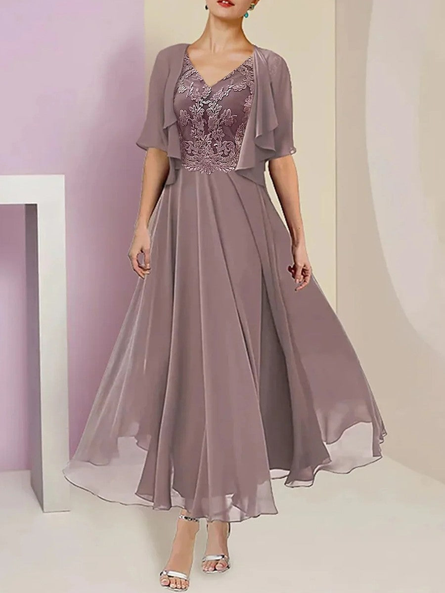 Plain Two-Piece Party Set for Women
