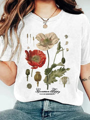 Retro Printed Casual T-shirt