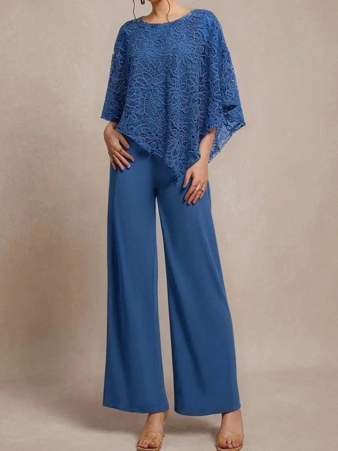 Plain Party Going Out Two Piece Set Long Sleeve Elegant Spring/Fall Matching Set