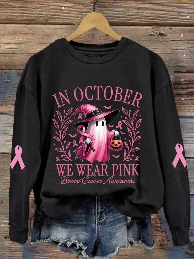 Halloween Crew Neck Long Sleeve Sweatshirt
