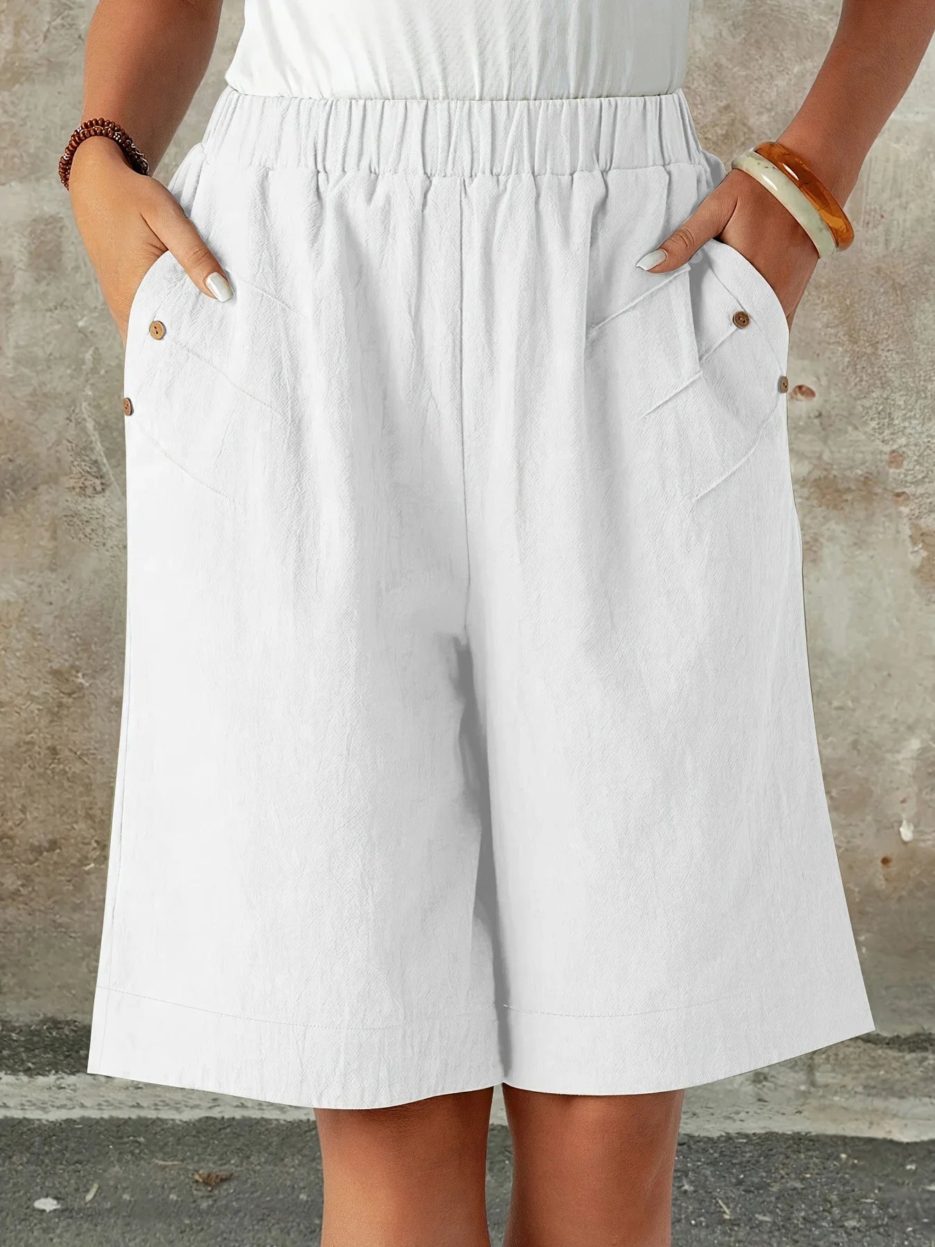 Casual Loose Fit Elegant Plain Pants Secondary image