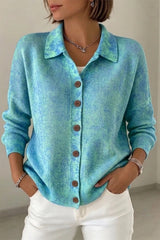Women Casual Abstract Long Sleeve Comfy Casual Cardigan